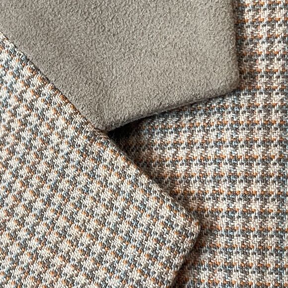 ~ Pendleton 14p Blazer Jacket Women Virgin Wool Houndstooth Notch Collar Petite - Picture 3 of 12